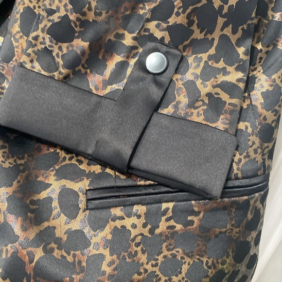 Animal Print Satin Formal Jacket - Picture 4 of 5